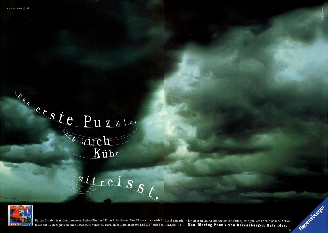 Moving Puzzle: Nature Events Magazine Advertisement (Magazine Advertisements): PC Games (Germany), Issue 11/1997