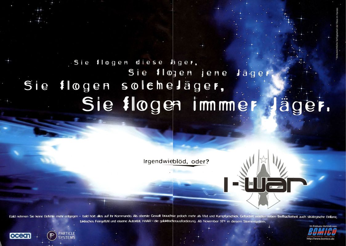 Independence War: The Starship Simulator Magazine Advertisement (Magazine Advertisements): PC Games (Germany), Issue 11/1997