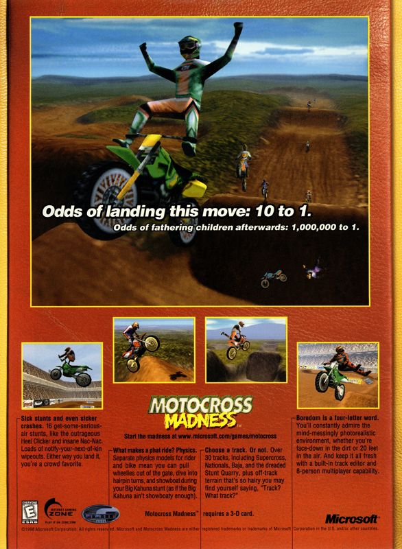 Motocross Madness Magazine Advertisement (Magazine Advertisements): Next Generation (U.S.) Issue #44 (August 1998)