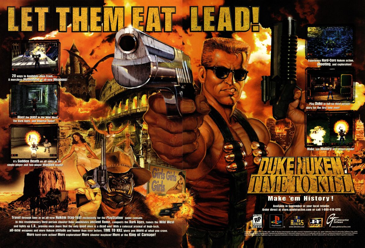 Duke Nukem: Time to Kill Magazine Advertisement (Magazine Advertisements): Next Generation (U.S.) Issue #44 (August 1998)