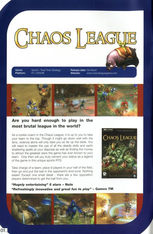 Chaos League Catalogue (Catalogue Advertisements): Digital Jesters catalogue