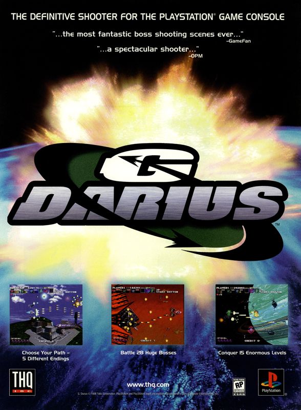G Darius Magazine Advertisement (Magazine Advertisements): Next Generation (U.S.) Issue #45 (September 1998)