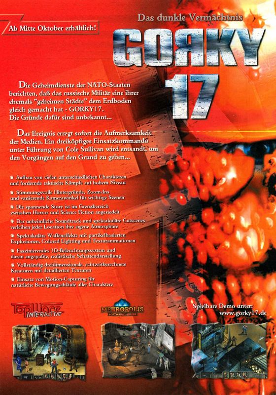 ōdi∙um Magazine Advertisement (Magazine Advertisements): PC Games (Germany), Issue 11/1999