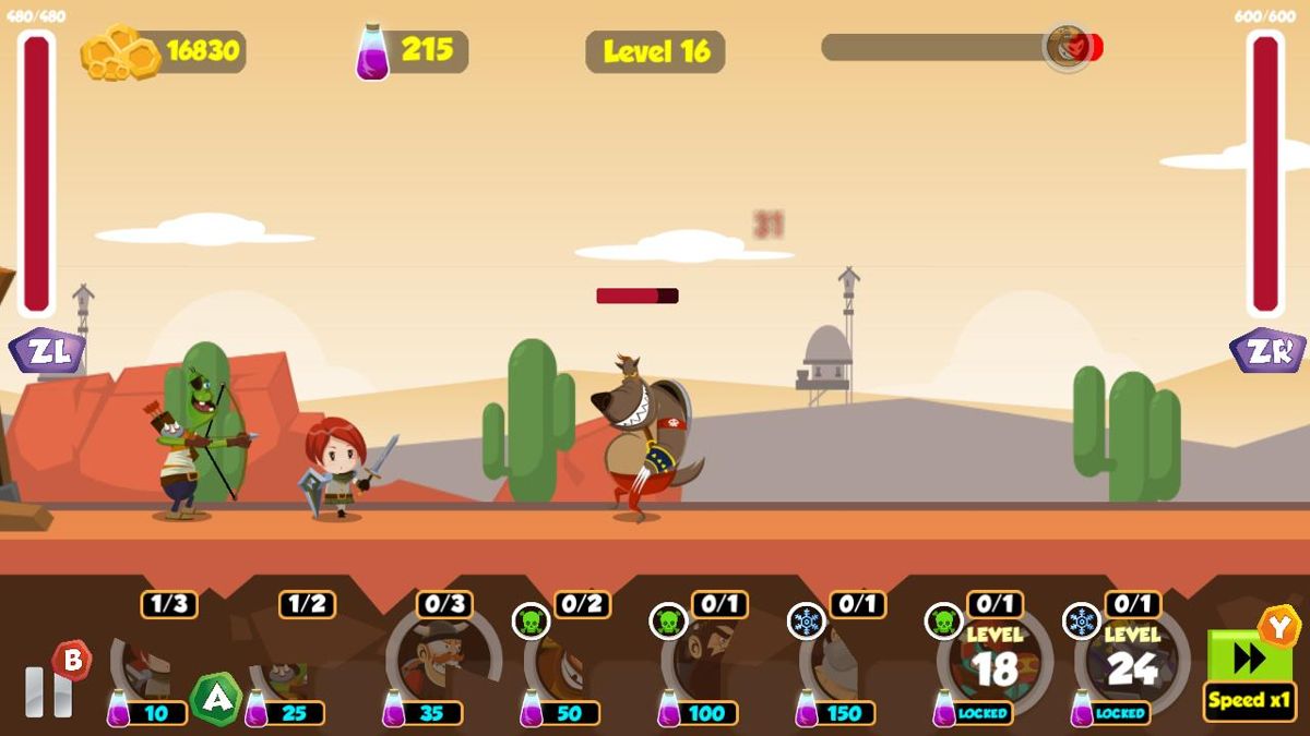 Castle Heroes Screenshot (Nintendo.com.au)