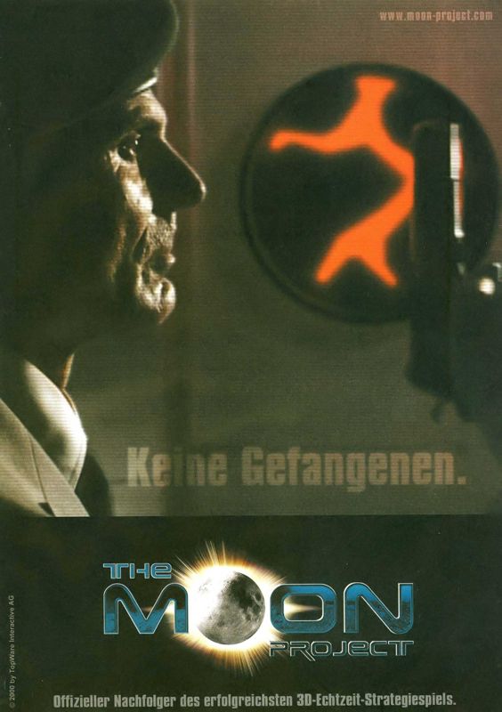 Earth 2150: The Moon Project Magazine Advertisement (Magazine Advertisements): PC Games (Germany), Issue 10/2000