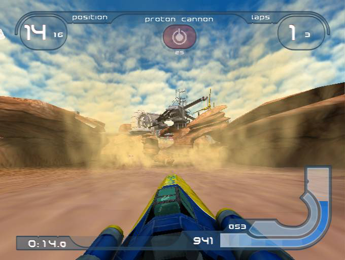 WipEout Fusion Screenshot (PlayStation 2 Press Materials Feb / March 2002)