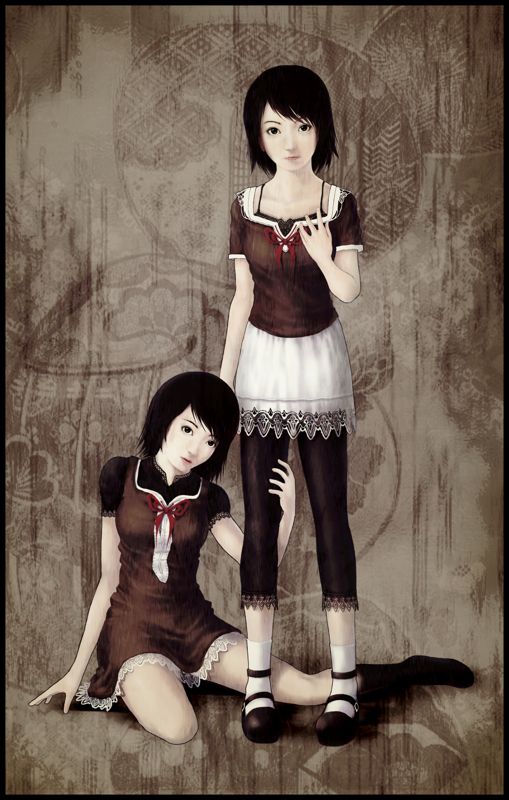 Fatal Frame II: Crimson Butterfly Concept Art (Tecmo 2003 Line-Up Electronic Press Kit): Mio & Mayu