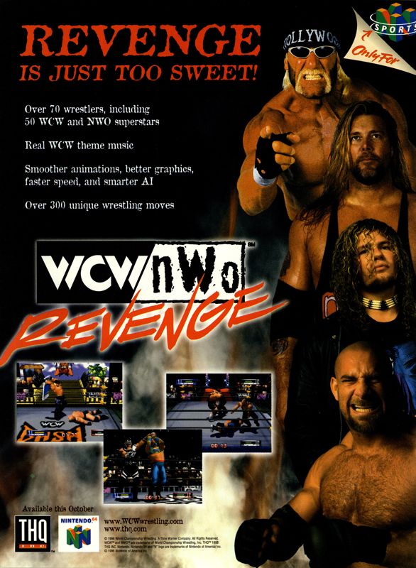WCW/NWO Revenge Magazine Advertisement (Magazine Advertisements): Next Generation (U.S.) Issue #46 (October 1998)