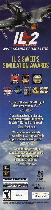 IL-2 Sturmovik Magazine Advertisement (Magazine Advertisements): PC Gamer (United States), Issue 102 (October 2002)