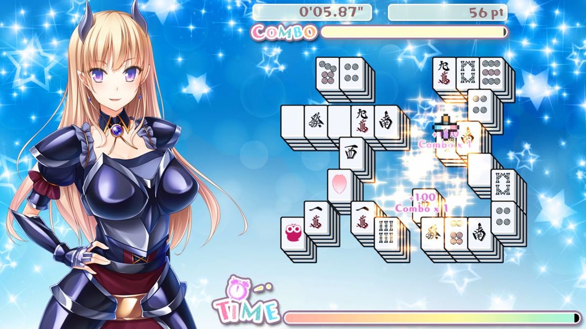Delicious! Pretty Girls Mahjong Solitaire Screenshot (Nintendo.com.au)