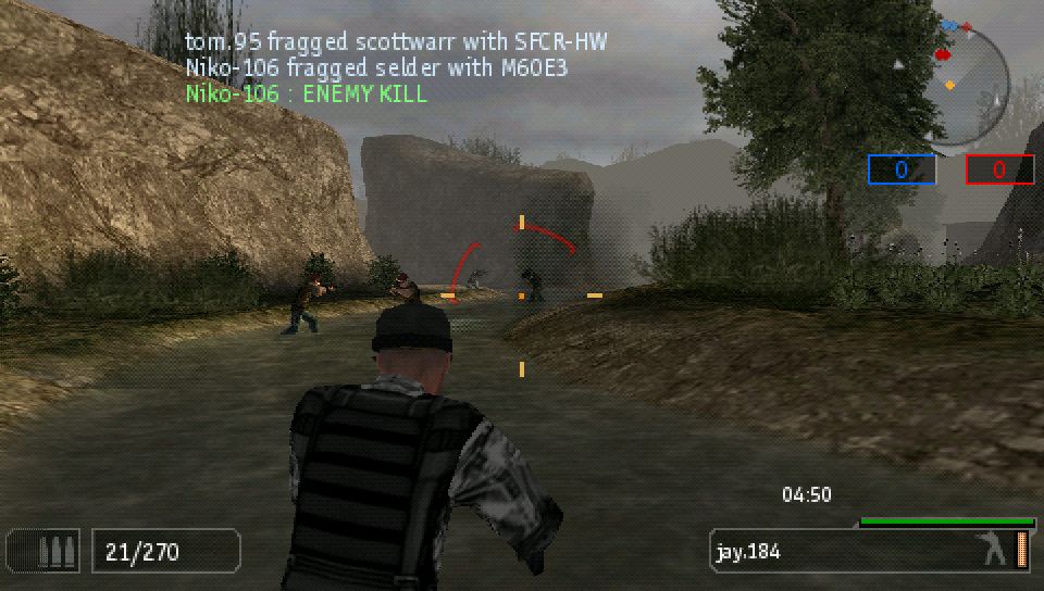 SOCOM: U.S. Navy SEALs - Fireteam Bravo 2 Screenshot (SOCOM Intel Disc): mp silent canyon