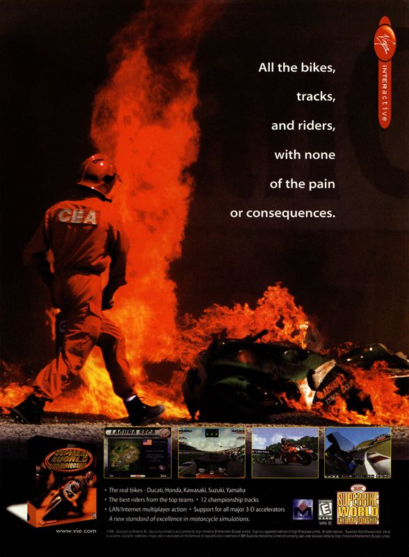 Superbike World Championship Magazine Advertisement (Magazine Advertisements): Next Generation (U.S.) Issue #46 (October 1998)