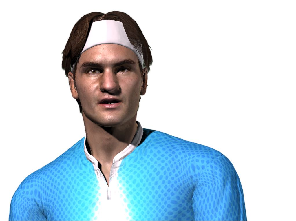 Virtua Tennis 3 Render (Sega GC 2006 EPK): Federer