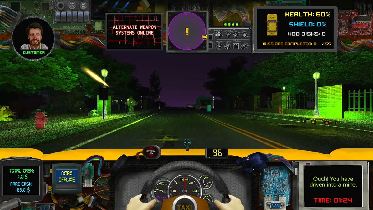 CyberTaxi Screenshot (Nintendo.com.au)