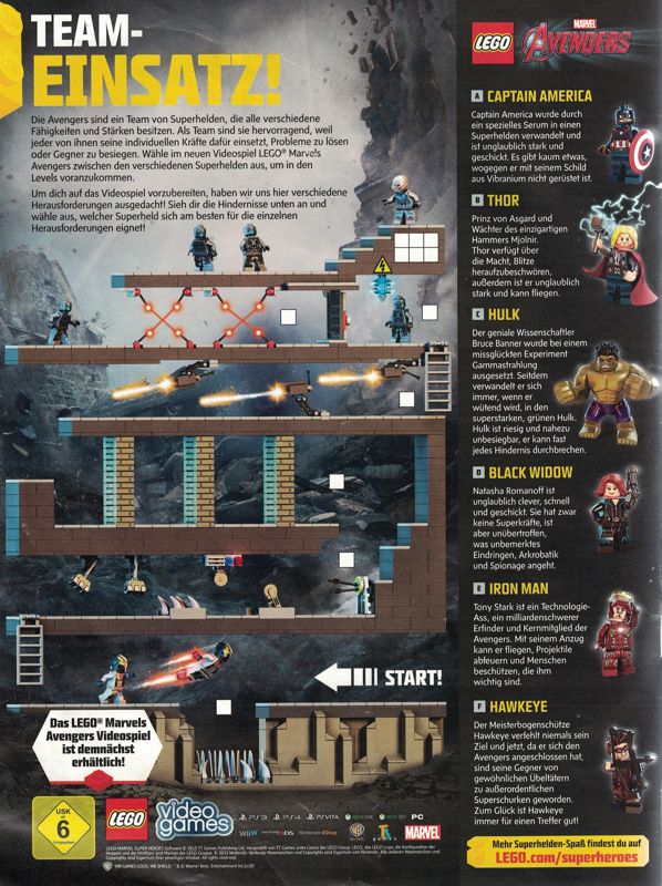 LEGO Marvel Avengers Magazine Advertisement (Magazine Advertisements): Lego Club Magazin (Germany), Issue 5/2015