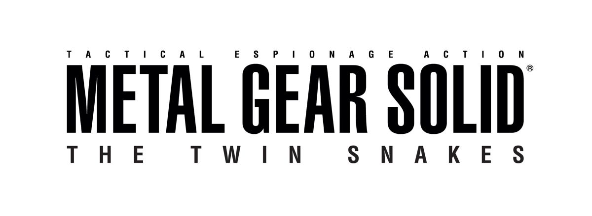 Metal Gear Solid: The Twin Snakes Logo (Konami E3 2003 Electronic Press Kit): Black Logo