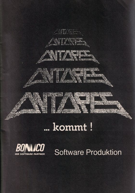 Antares Magazine Advertisement (Magazine Advertisements): Amiga Joker (Germany), Issue 10/1990