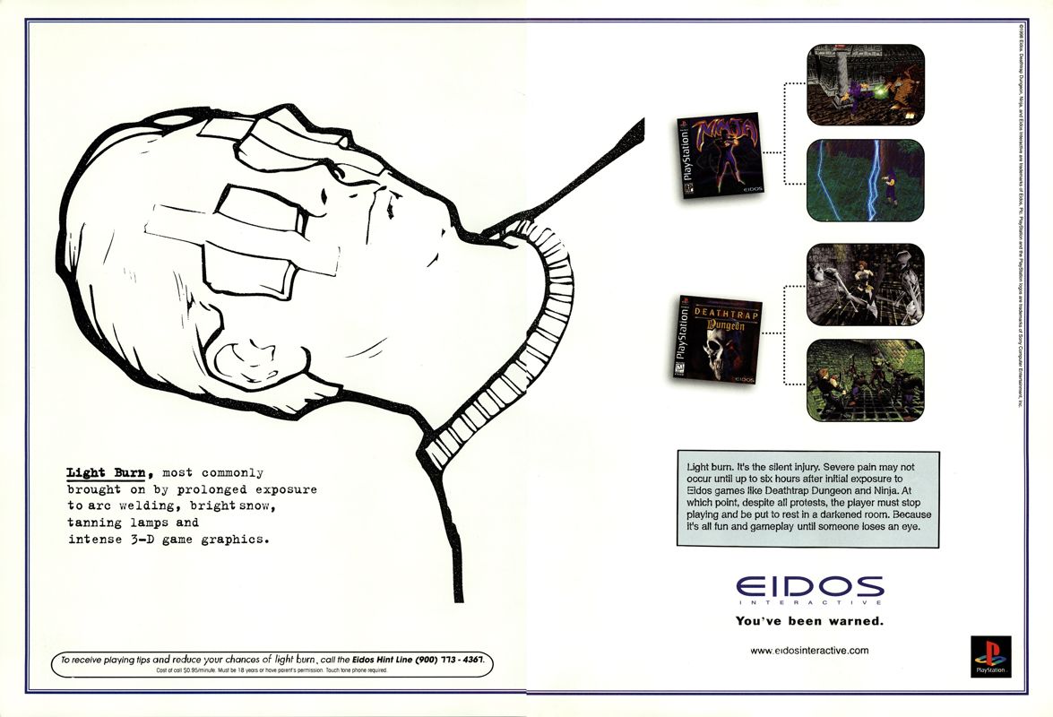Ninja: Shadow of Darkness Magazine Advertisement (Magazine Advertisements): Next Generation (U.S.) Issue #40 (April 1998)
