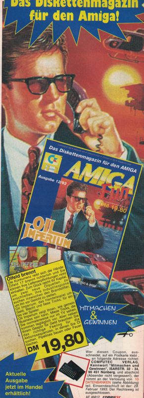 Black Gold Magazine Advertisement (Magazine Advertisements): Amiga Magazin (Germany), Issue 12/1993