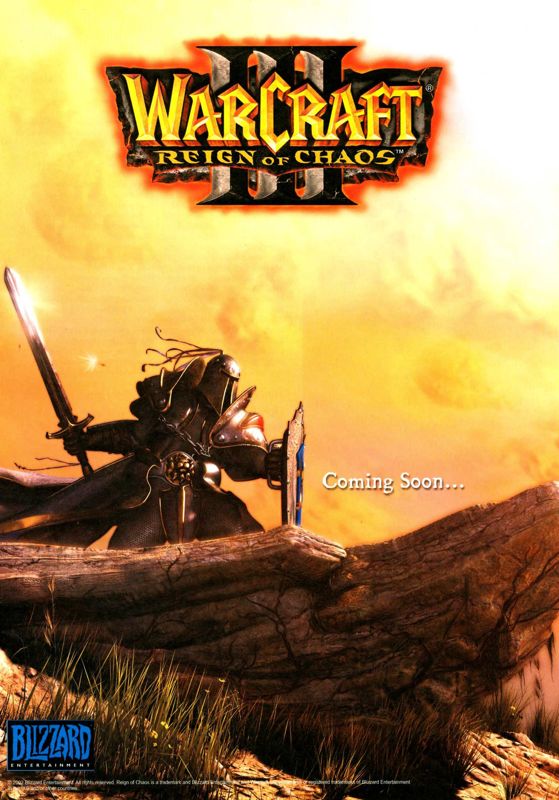 WarCraft III: Reign of Chaos Magazine Advertisement (Magazine Advertisements): PC Games (Germany), Issue 06/2002