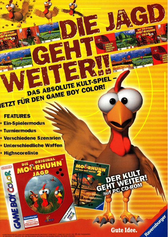Moorhuhn 2 Magazine Advertisement (Magazine Advertisements): big.N (Germany), Issue 11/2000
