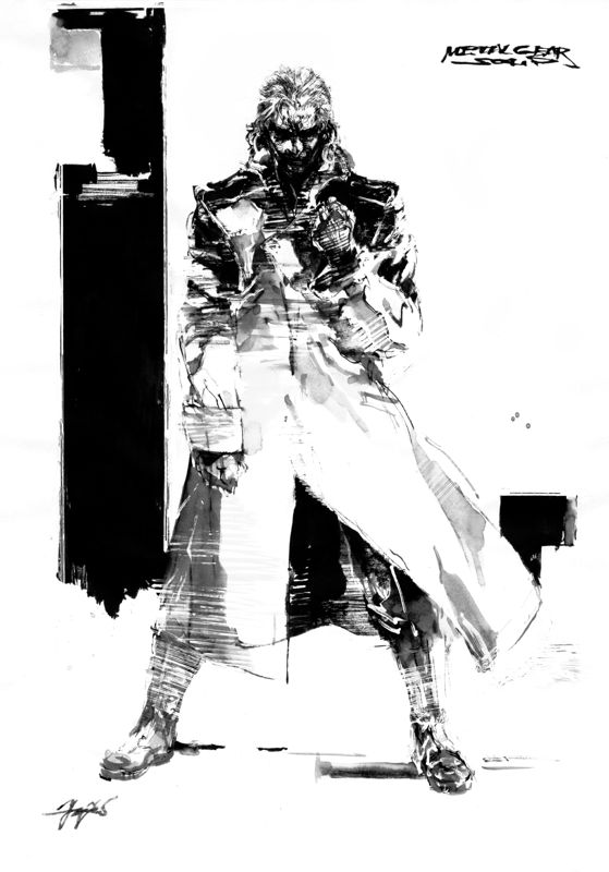 Metal Gear Solid Concept Art (Metal Gear Solid Artwork Vol. 2: Liquid Snake): Liquid Snake postcard