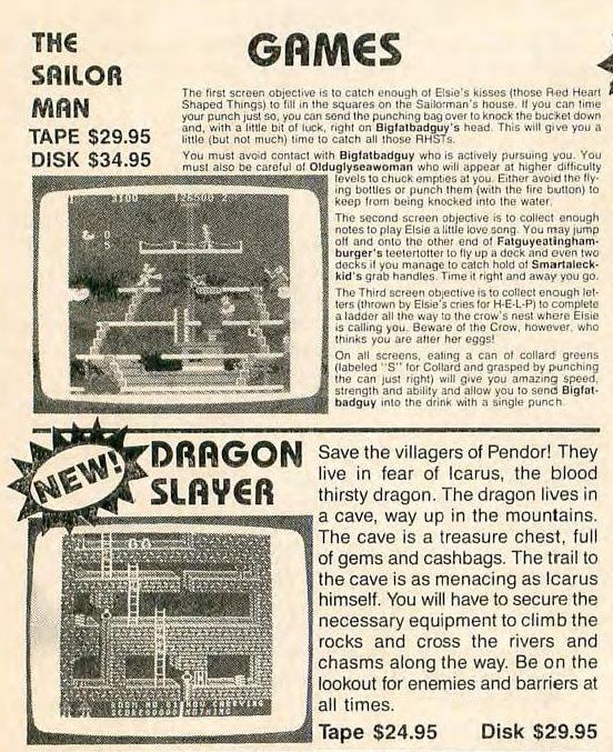 Dragon Slayer Magazine Advertisement (Magazine Advertisements): Rainbow Magazine (United States) Volume 5 Number 1 (August 1985)