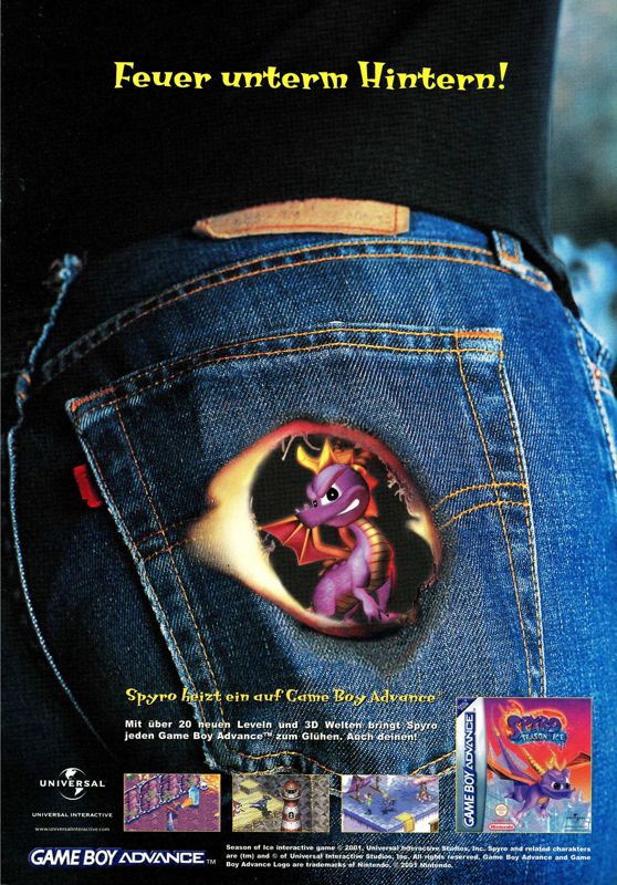 Spyro: Season of Ice Magazine Advertisement (Magazine Advertisements): big.N (Germany), Issue 06/2001