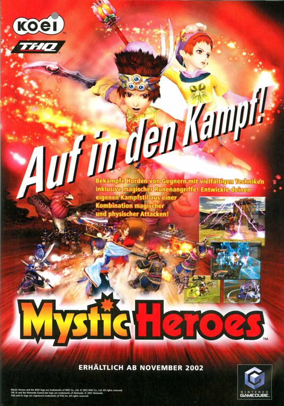 Mystic Heroes Magazine Advertisement (Magazine Advertisements): big.N (Germany), Issue 11/2002