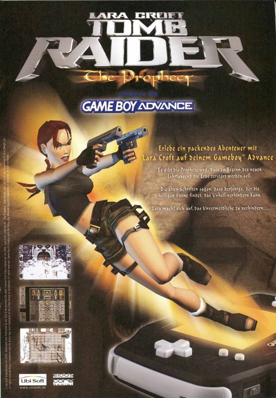 Lara Croft: Tomb Raider - The Prophecy Magazine Advertisement (Magazine Advertisements): big.N (Germany), Issue 12/2002