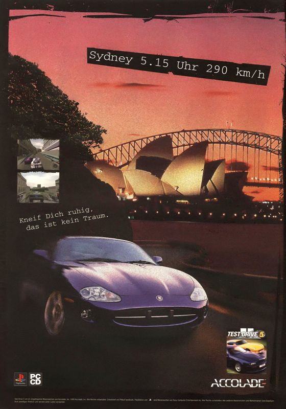 Test Drive 5 Magazine Advertisement (Magazine Advertisements): Power Play (Germany), Issue 12/1998
