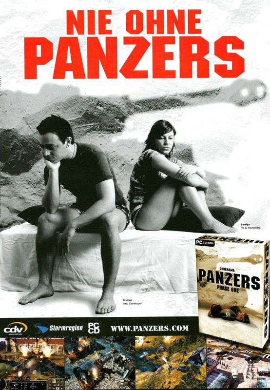 Codename: Panzers - Phase One Magazine Advertisement (Magazine Advertisements): PC Games (Germany), Issue 05/2004