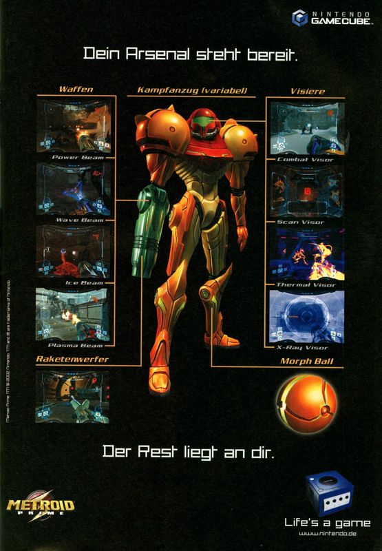 Metroid Prime Magazine Advertisement (Magazine Advertisements): big.N (Germany), Issue 03/2003