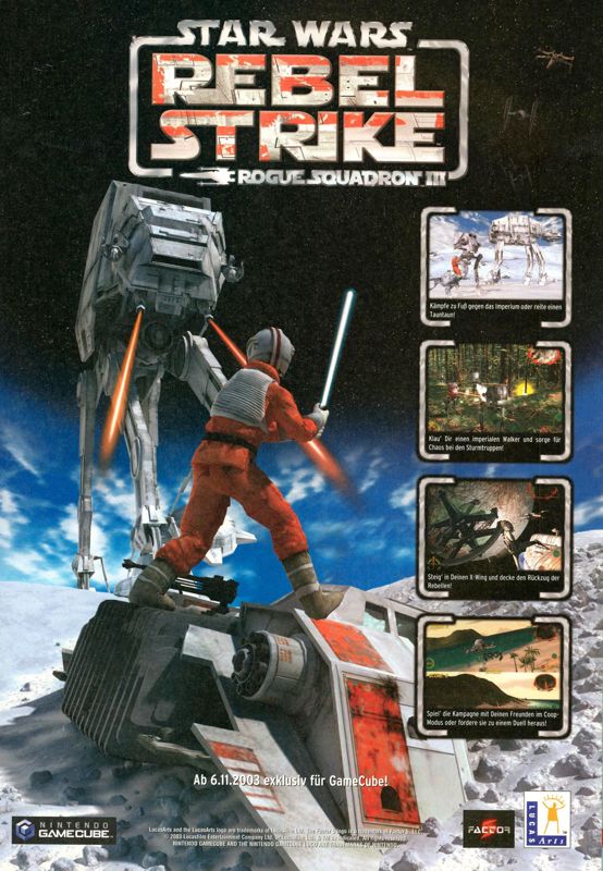 Star Wars: Rogue Squadron III - Rebel Strike Magazine Advertisement (Magazine Advertisements): N Games (Germany), Issue 11/2003