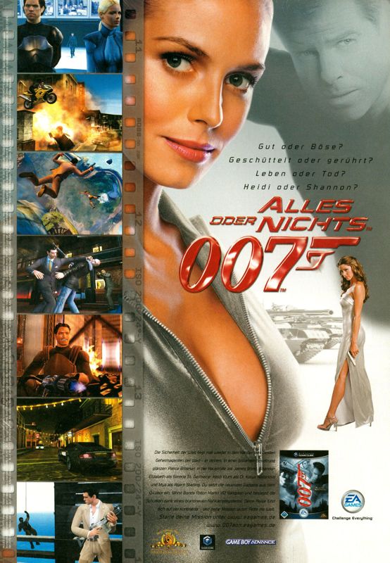 007: Everything or Nothing Magazine Advertisement (Magazine Advertisements): N Games (Germany), Issue 02/2004