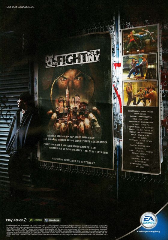 Def Jam: Fight for NY Magazine Advertisement (Magazine Advertisements): N Games (Germany), Issue 06/2004