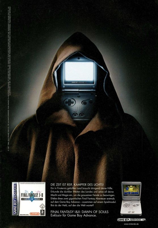 Final Fantasy I & II: Dawn of Souls Magazine Advertisement (Magazine Advertisements): N Games (Germany), Issue 01/2005