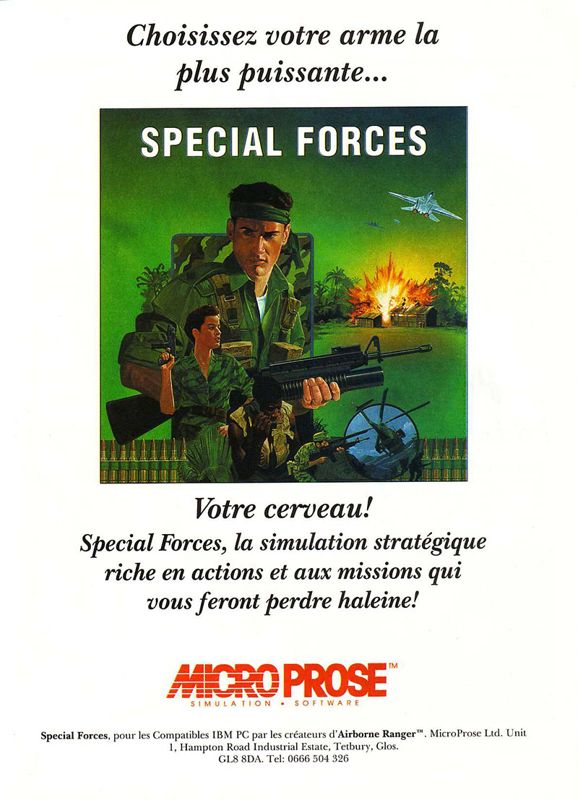 Special Forces Magazine Advertisement (Magazine Advertisements): Tilt (France), Issue 102, May 1992, p.45