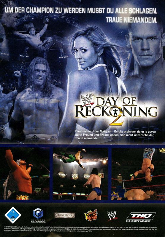 WWE Day of Reckoning 2 Magazine Advertisement (Magazine Advertisements): N Games (Germany), Issue 04/2005