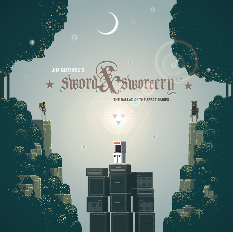 Superbrothers: Sword & Sworcery EP Other (Superbrothers HQ Official page > Artwork): Front cover by Superbrothers Inc. for Jim Guthrie's Sword & Sworcery LP - The Ballad of the Space Babies.