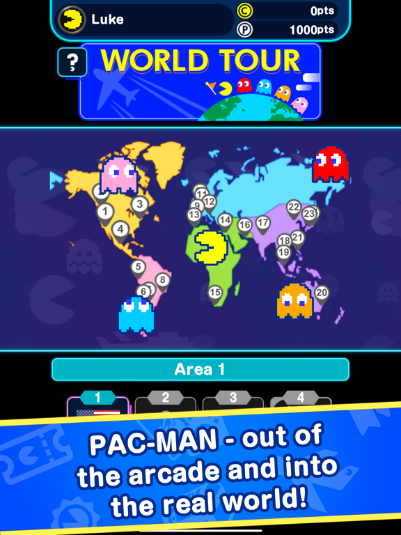 Pac-Man Geo Screenshot (iTunes Store)