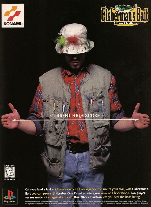 Fisherman's Bait: A Bass Challenge Magazine Advertisement (Magazine Advertisements): Official US PlayStation Magazine, Volume 2 Issue 7 (04/1999)