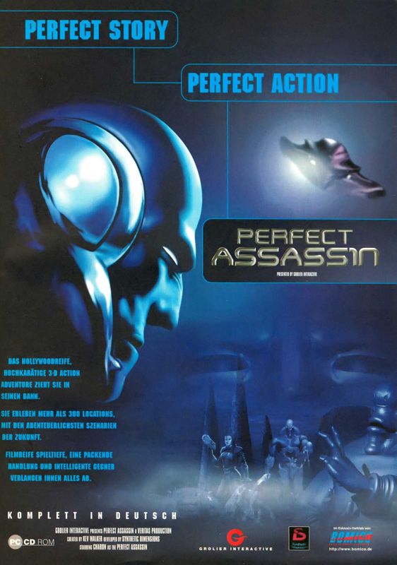Perfect Assassin Magazine Advertisement (Magazine Advertisements): PC Joker (Germany), Issue 11/1997