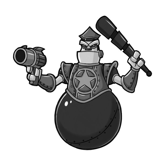 Secret Agent Clank Concept Art (Secret Agent Clank Media Information disc): Security Watchman
