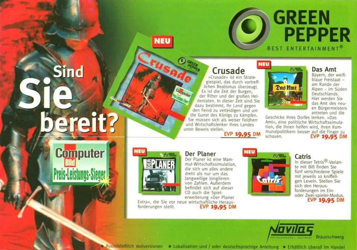 Das Amt Magazine Advertisement (Magazine Advertisements): PC Joker (Germany), Issue 02/1998