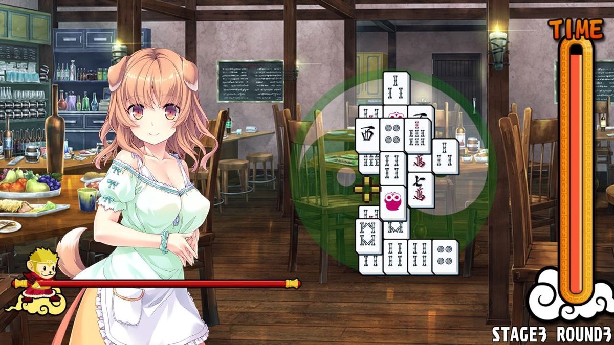 Pretty Girls Mahjong Solitaire: Green Screenshot (Nintendo.co.jp)