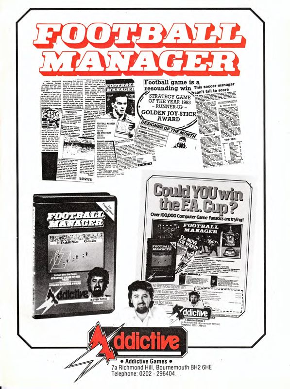 Football Manager Magazine Advertisement (Magazine Advertisements): ASM (Germany), Issue 04 (May/June 1986)