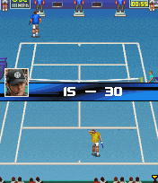 Tennis Open 2007 feat. Lleyton Hewitt Screenshot (Gameloft product page): Large screen