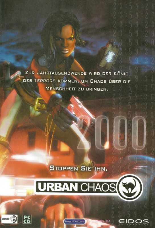 Urban Chaos Magazine Advertisement (Magazine Advertisements): PC Joker (Germany), Issue 03/2000