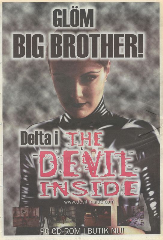 The Devil Inside Magazine Advertisement (Magazine Advertisements): PC Gamer Special (Sweden), Issue 3 (October 2000)